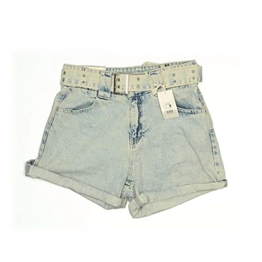 Denim Shorts with Belt